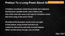 Max Reif - Preface To a Long Poem About Death