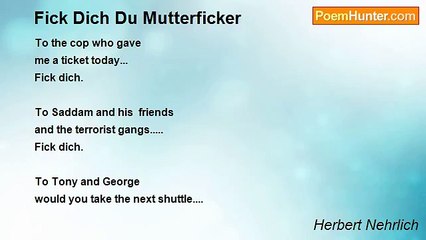 Herbert Nehrlich - Fick Dich Du Mutterficker