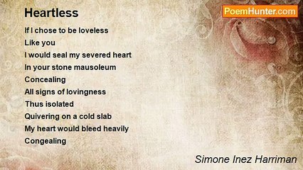 Simone Inez Harriman - Heartless