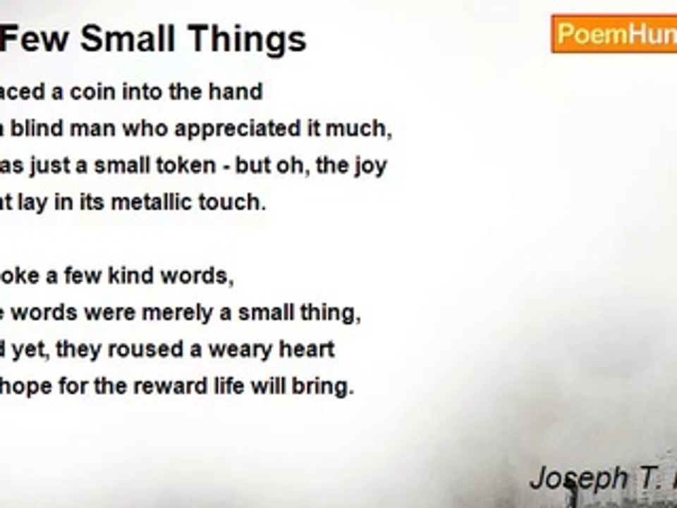 Joseph T. Renaldi - A Few Small Things