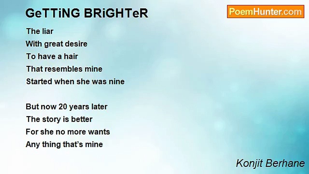 Konjit Berhane - GeTTiNG BRiGHTeR