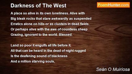 Seán O Muiríosa - Darkness of The West