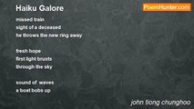 john tiong chunghoo - Haiku Galore