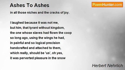 Herbert Nehrlich - Ashes To Ashes