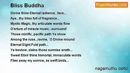 nagamuthu osho - Bliss Buddha