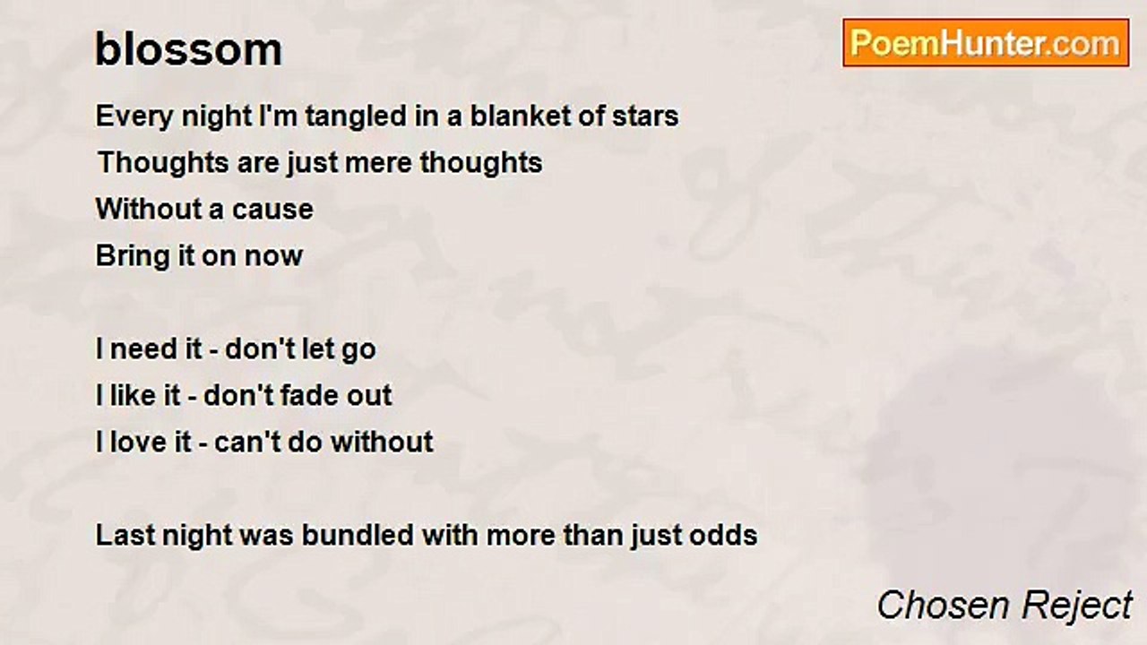 Chosen Reject - blossom