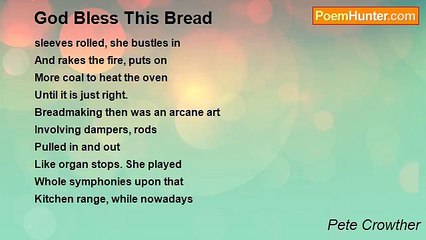 Pete Crowther - God Bless This Bread
