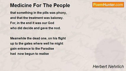 Herbert Nehrlich - Medicine For The People