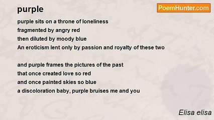 Elisa elisa - purple