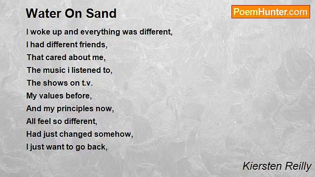 Kiersten Reilly - Water On Sand