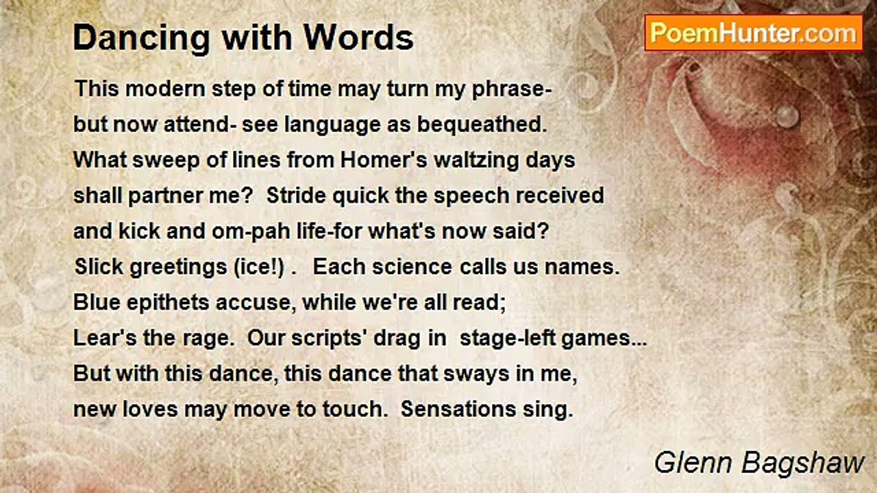 Glenn Bagshaw - Dancing with Words