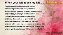 Ravi Sathasivam - When your lips touch my lips......