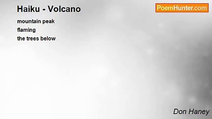 Don Haney - Haiku - Volcano