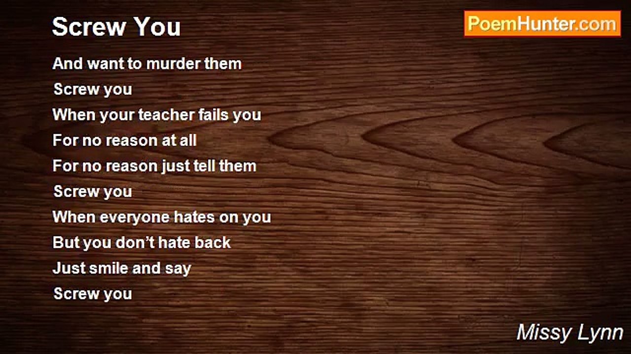 Missy Lynn - Screw You