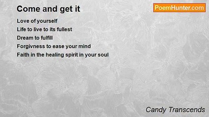 Candy Transcends - Come and get it