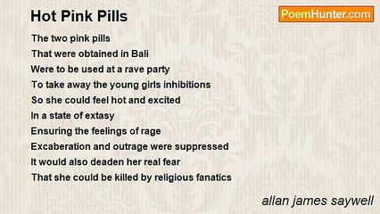 allan james saywell - Hot Pink Pills