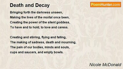 Nicole McDonald - Death and Decay