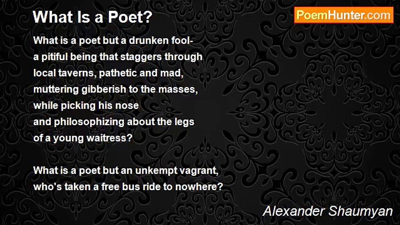 Alexander Shaumyan - What Is a Poet?