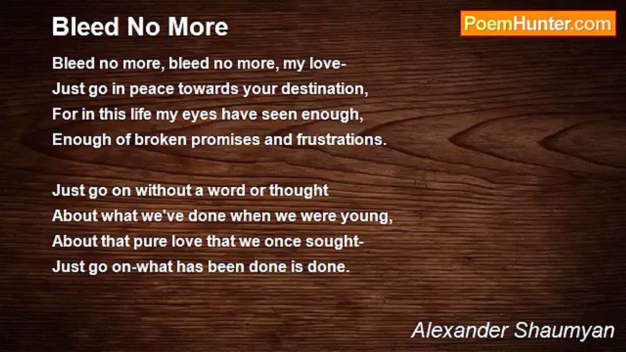 Alexander Shaumyan - Bleed No More