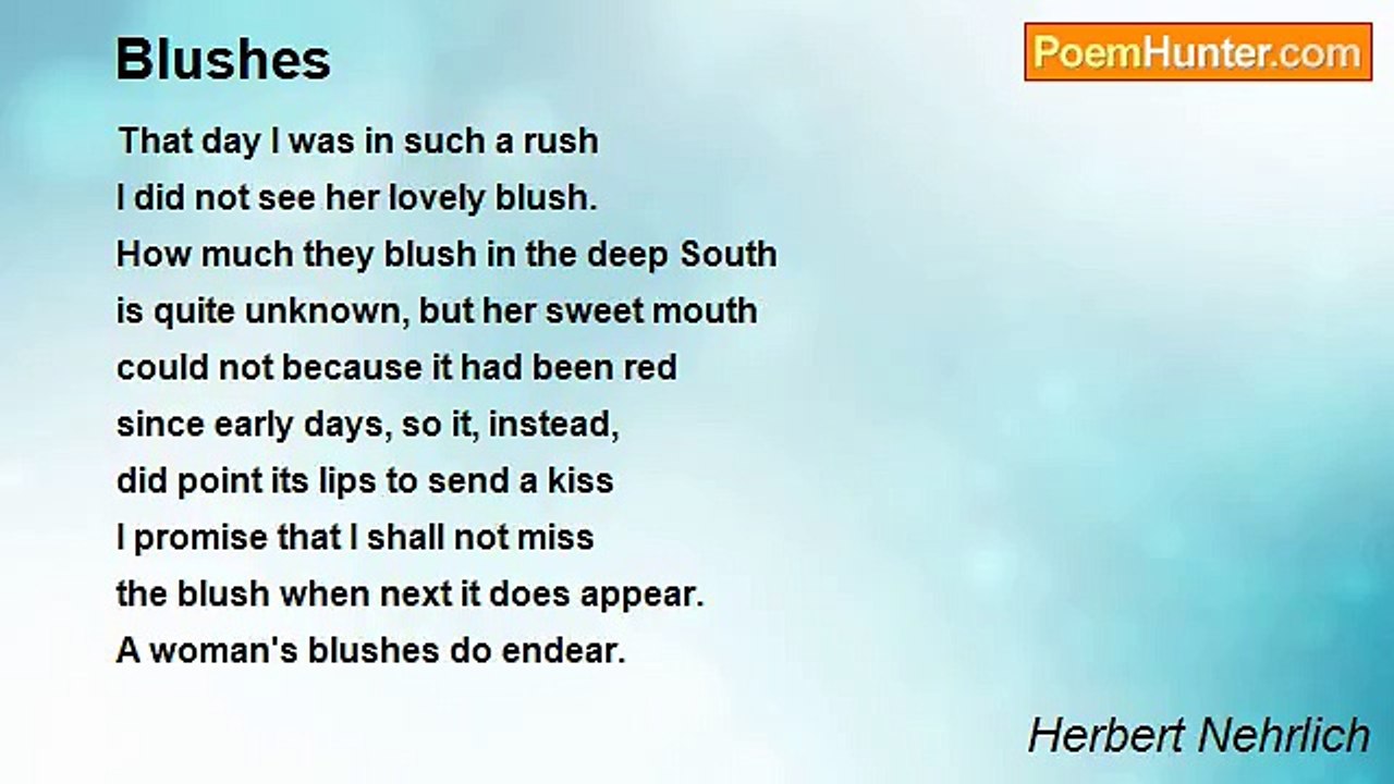 Herbert Nehrlich - Blushes