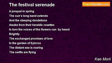 Kae Morii - The festival serenade
