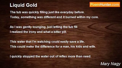Mary Nagy - Liquid Gold