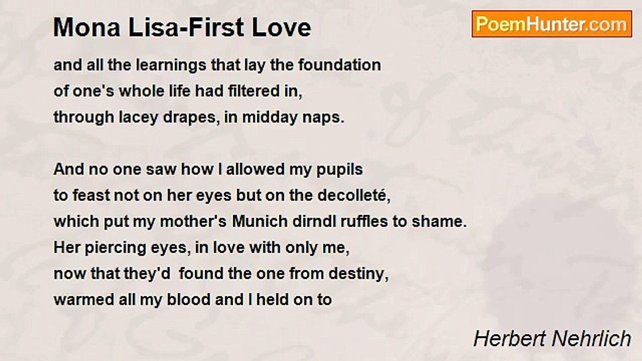 Herbert Nehrlich - Mona Lisa-First Love