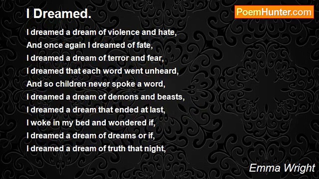 Emma Wright - I Dreamed.