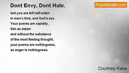 Courtney Kane - Dont Envy, Dont Hate.