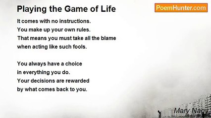 Mary Nagy - Playing the Game of Life