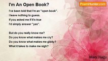 Mary Nagy - I'm An Open Book?