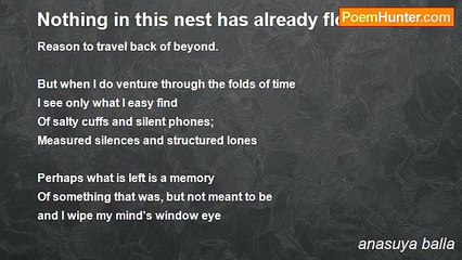 anasuya balla - Nothing in this nest has already flown
