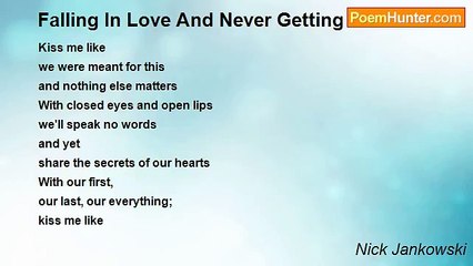 Nick Jankowski - Falling In Love And Never Getting Out
