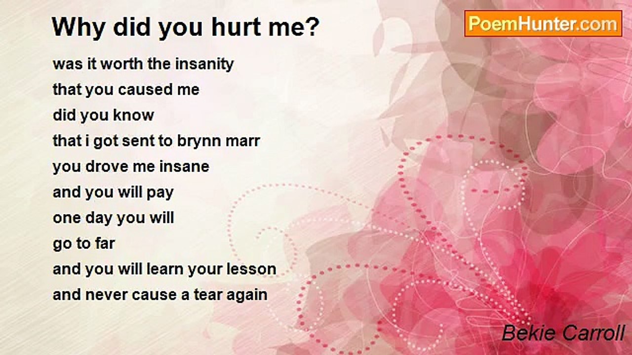 Bekie Carroll - Why did you hurt me?