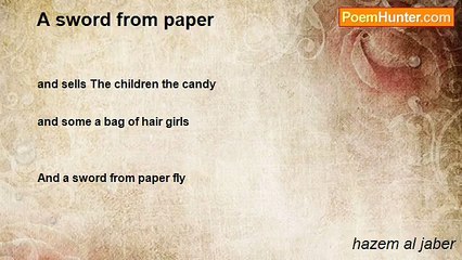 hazem al jaber - A sword from paper