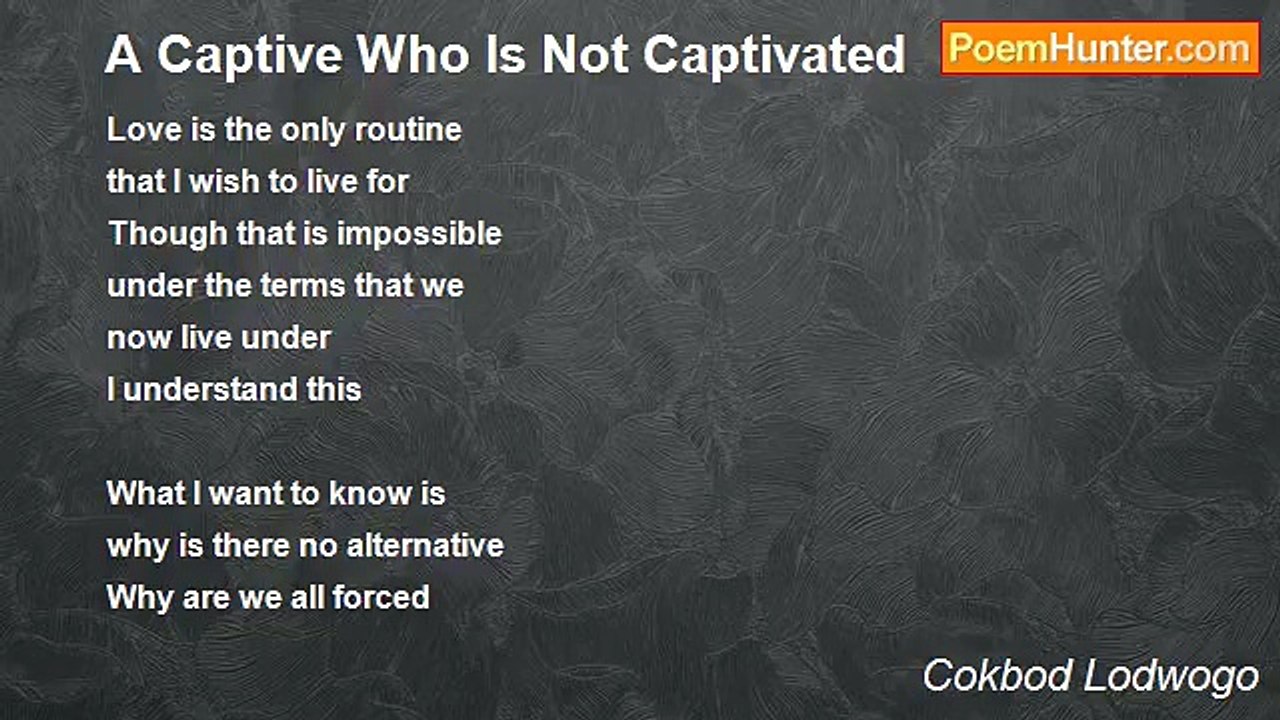 Theorem The Truth Serum - A Captive Who Is Not Captivated
