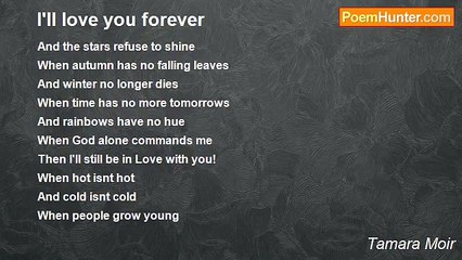 Tamara Moir - I'll love you forever