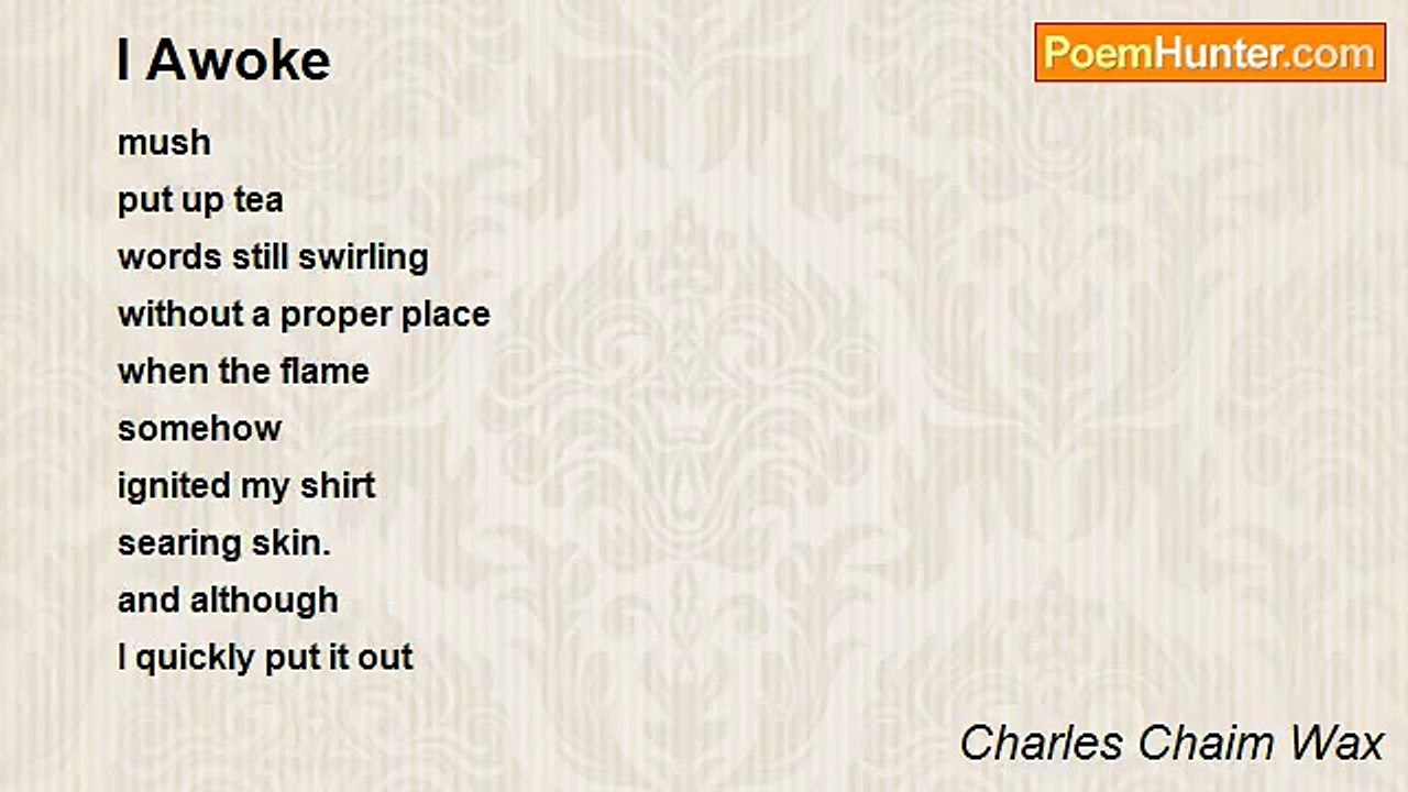 Charles Chaim Wax - I Awoke