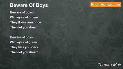 Tamara Moir - Beware Of Boys