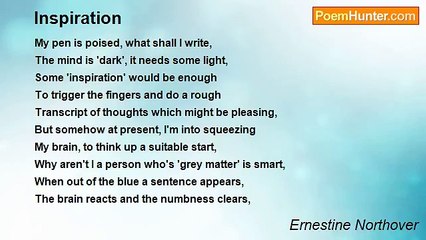 Ernestine Northover - Inspiration