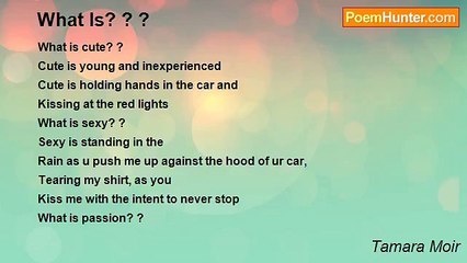 Tamara Moir - What Is? ? ?