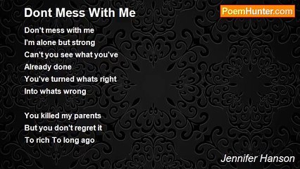 Jennifer Hanson - Dont Mess With Me