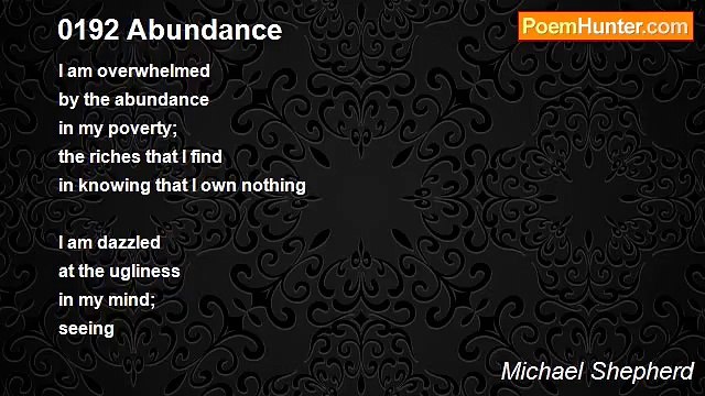 Michael Shepherd - 0192 Abundance