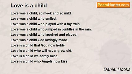 Daniel Hooks - Love is a child