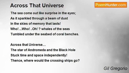 Gil Gregorio - Across That Universe
