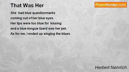 Herbert Nehrlich - That Was Her