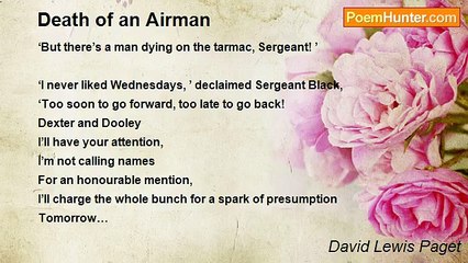 David Lewis Paget - Death of an Airman