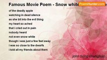 john tiong chunghoo - Famous Movie Poem - Snow white and the seven dwarfs