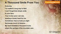 Gil Gregorio - A Thousand Smile From You