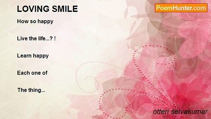 otteri selvakumar - LOVING SMILE